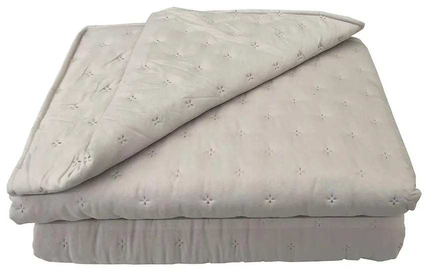 Prikrývka na posteľ Alma 170x220 cm svetlosivá Merkury Home
