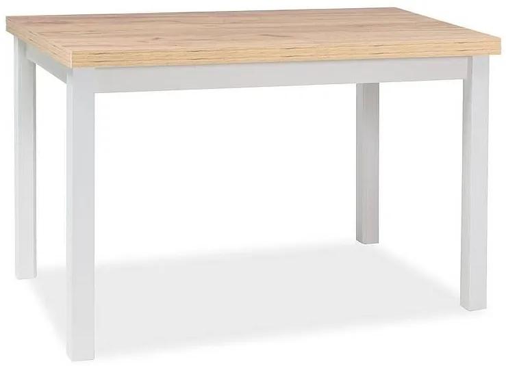 Jedálenský stôl Signal ADAM 120 dub artisan/biely mat