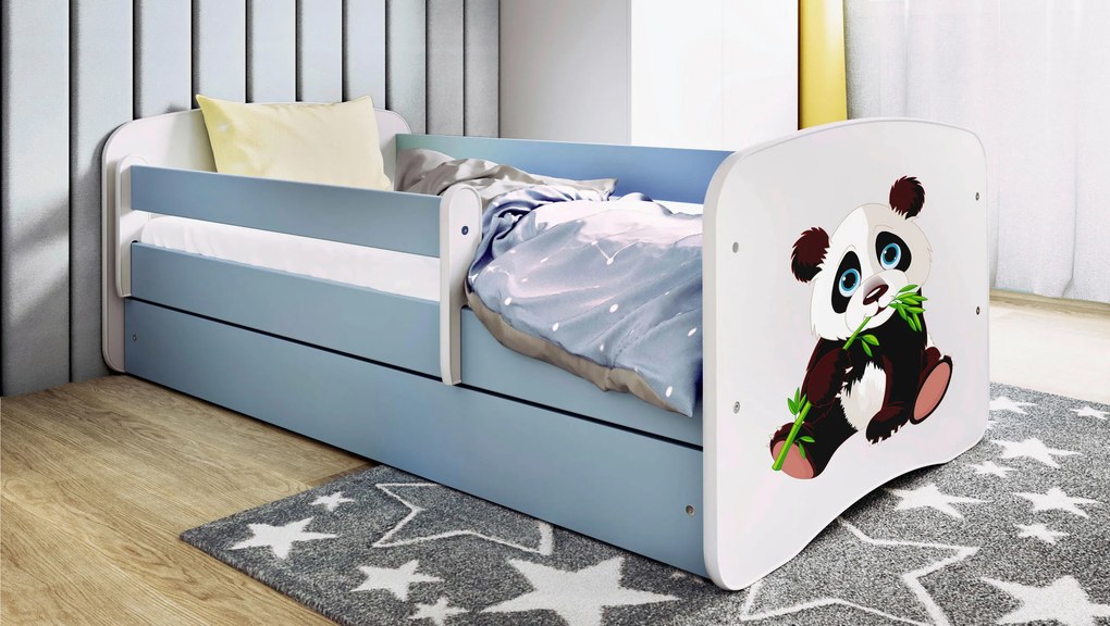 XXXLutz POSTEĽ PRE DETI A MLÁDEŽ 80/160 cm, modrá, biela MID.YOU - Detské izby - 00214200023J