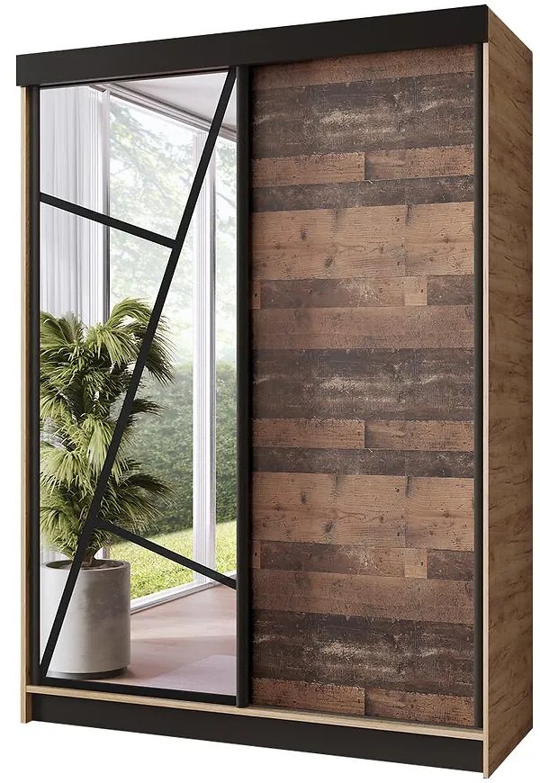 Skriňa Vena 167 dub craft zlatý + old style