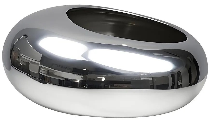 Kvetináč YS44170S Electroplating Effect 16x12x6,5 Silver