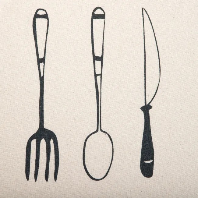 Kuchynská zástera ARCANE s čiernym vzorom 893518