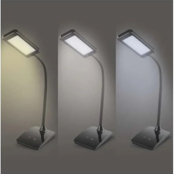 LED Stmievateľná stolová lampa EDDY LED/6W/230V 3000/4500/6800K čierna