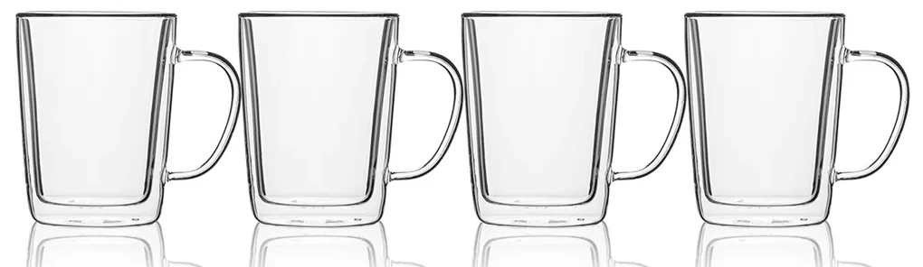 Šálka BASIC Glas Double Wall 300 ml - set 4 ks - 321232