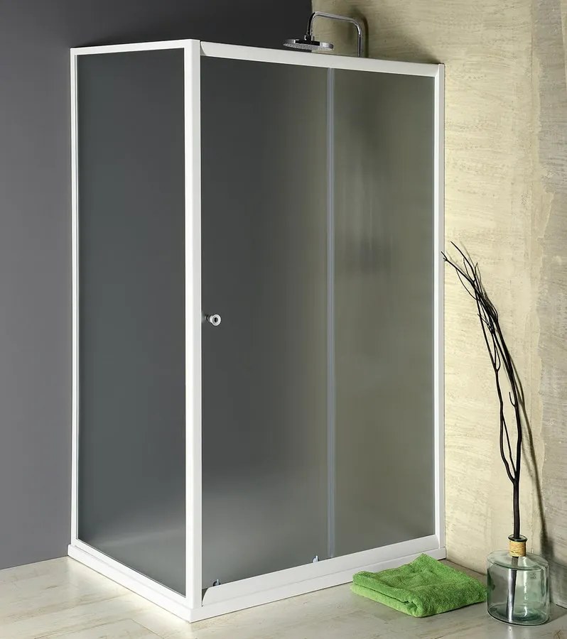 Aqualine Aqualine, AMADEO posuvné sprchové dvere 1200 mm, sklo BRICK, BTS120