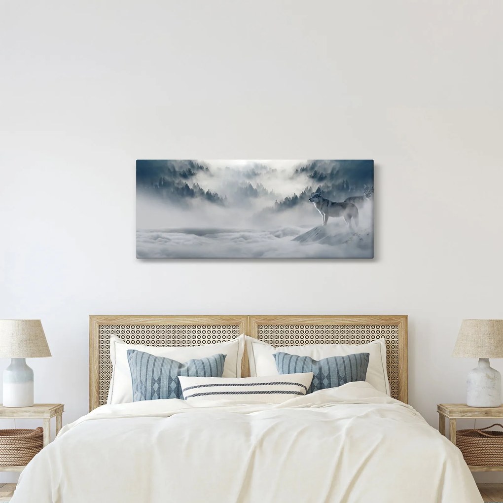 Obraz vlkov (120x50 cm)