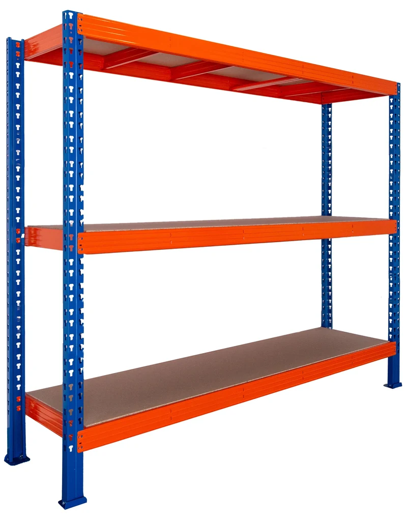 Trestles Nekonečný priemyselný regál 2000x2200x800, 3 police Farba: oranžová a modrá