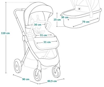 Lionelo - Kombinovaný kočík 2v1 AMBER PLUS Béžový piesok