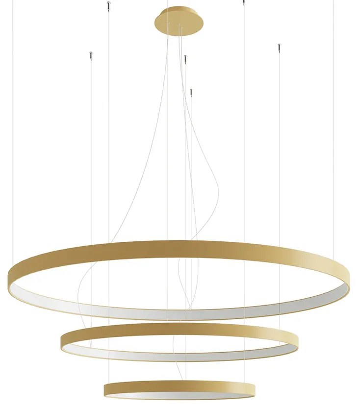Závesné LED svietidlo Rio 3 55/78/110, 3x LED 150w, 3000k, g