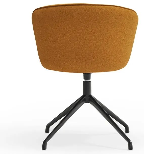 Čalúnené jedálenské kreslá v súprave 2 ks v horčicovej farbe Add – Teulat