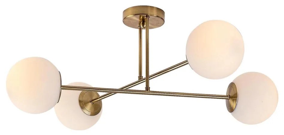 Rabalux 71082 - Luster na tyči KIARA 4xE27/35W/230V zlatá RL71082