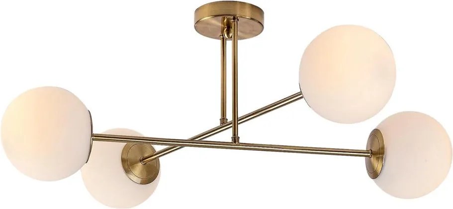 Rabalux 71082 - Luster na tyči KIARA 4xE27/35W/230V zlatá