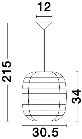 Rustikálny luster Melody 34 ratan