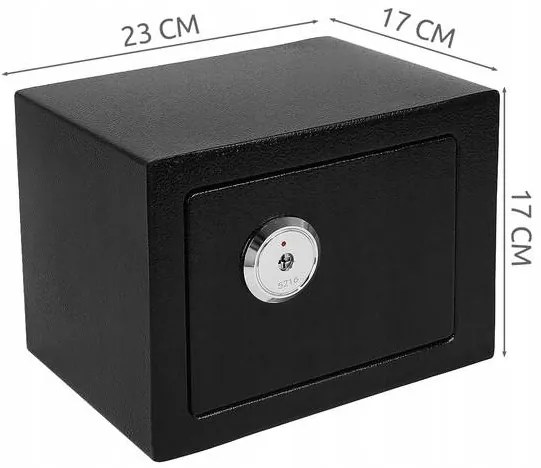 Verk 01781 Trezor s mechanickým zámkom čierny