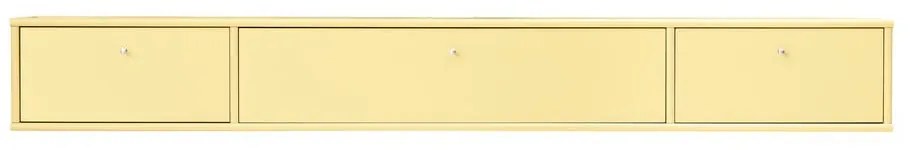 Svetložltý TV stolík 176x22 cm Mistral – Hammel Furniture