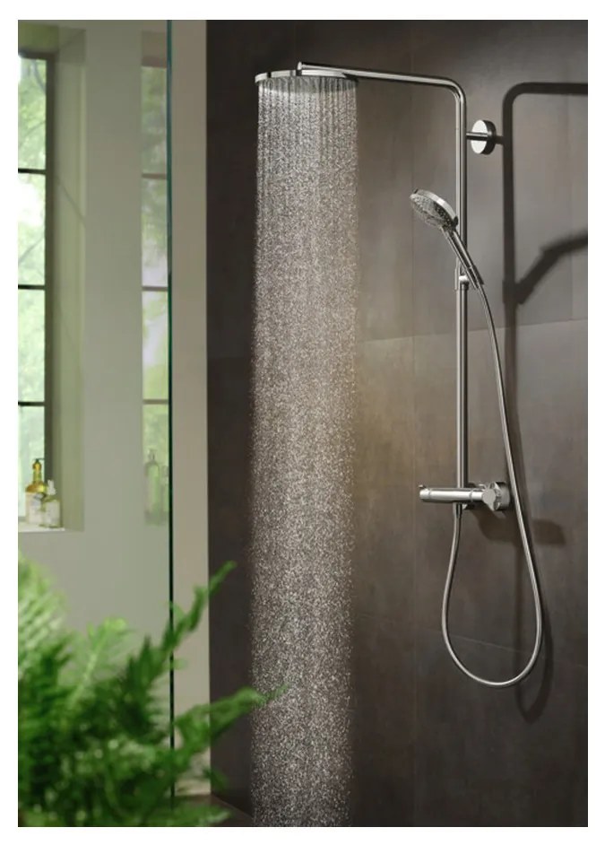Hansgrohe Raindance Select S, Showerpipe 240 1jet PowderRain s termostatom, chróm,HAN-27633000