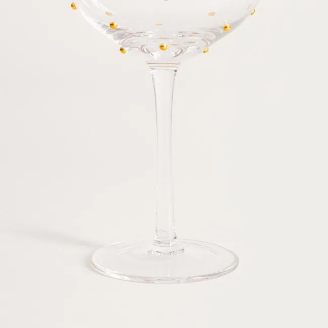 Pohár na stopke PEDRA s bodkami 763304 520 ml