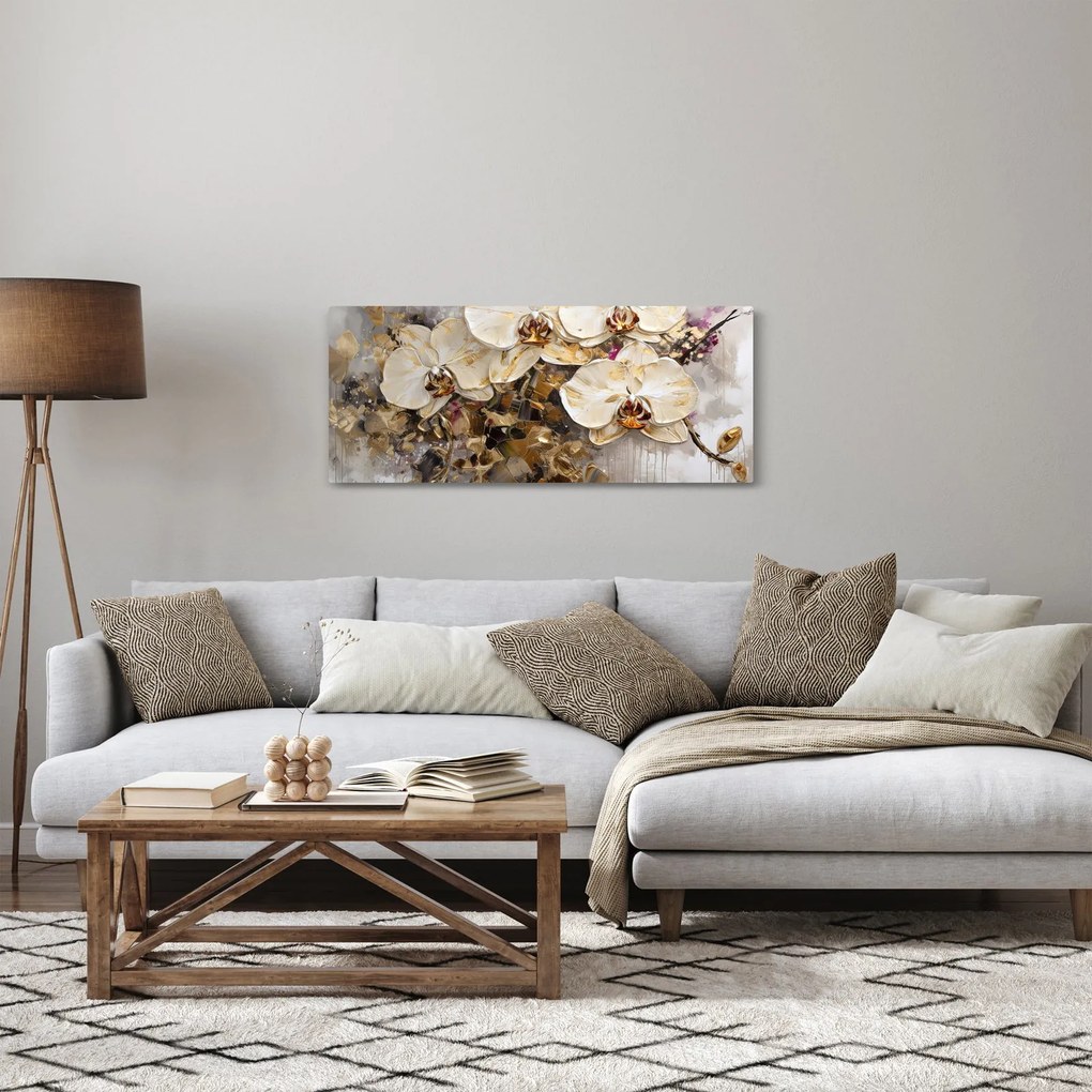 Obraz - Orchidey (120x50 cm)