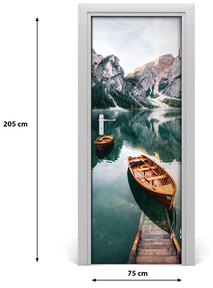 Fototapeta samolepiace dvere ľad jazero 75x205 cm