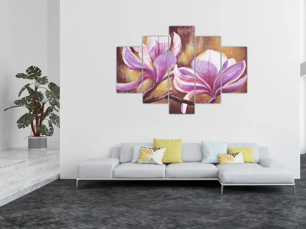 Obraz - Kvety magnólie (150x105 cm)