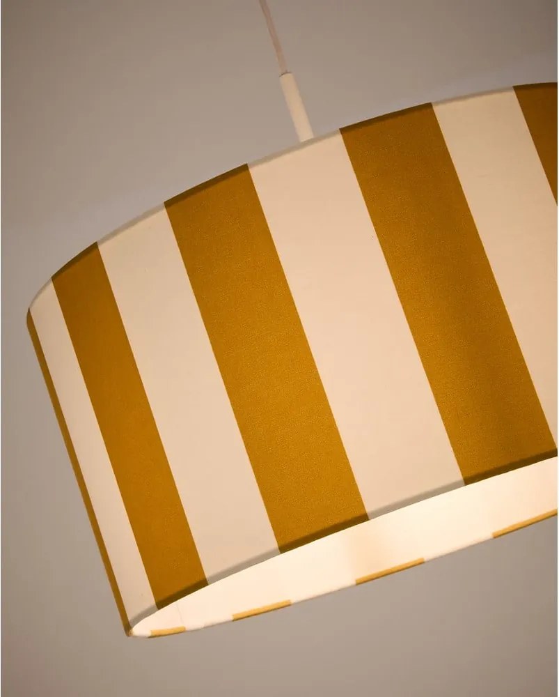 Žlté/biele detské tienidlo ø 40 cm Ciral – Kave Home