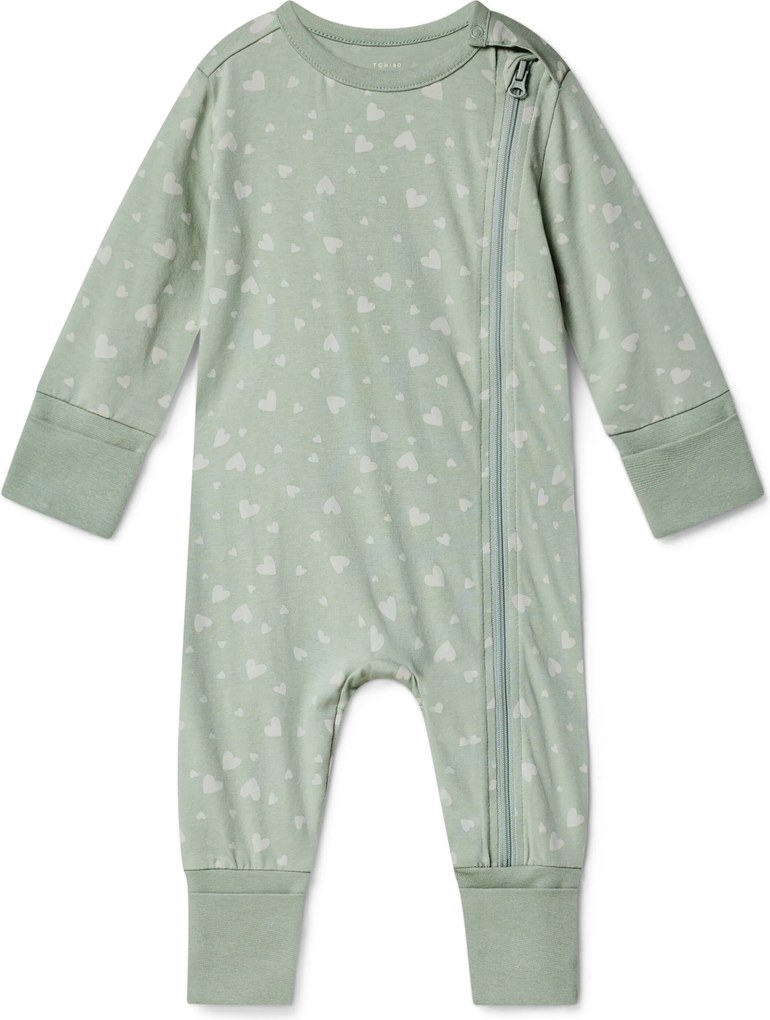 Pyžamá pre bábätko, 3 ks, srdiečka