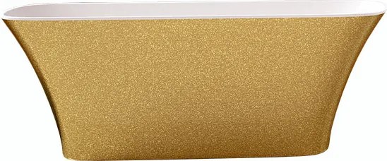 Besco Voľne stojaca vaňa z liateho mramoru Assos S-Line Glam 160x70 BESCO-Rozmery: 160x70, BESCO-Farba: Biela/grafit