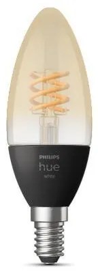 PHILIPS HUE Múdra LED filamentová žiarovka HUE, E14, 4,5 W, 300lm, teplá biela