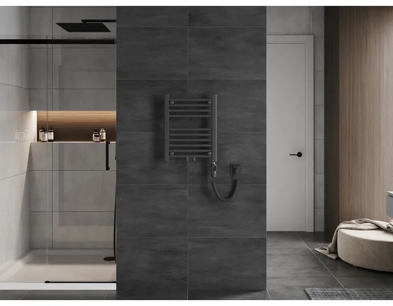 Mexen Mars, elektrické vykurovacie teleso 500 x 400 mm, 300 W, antracitová, W110-0500-400-2300-66