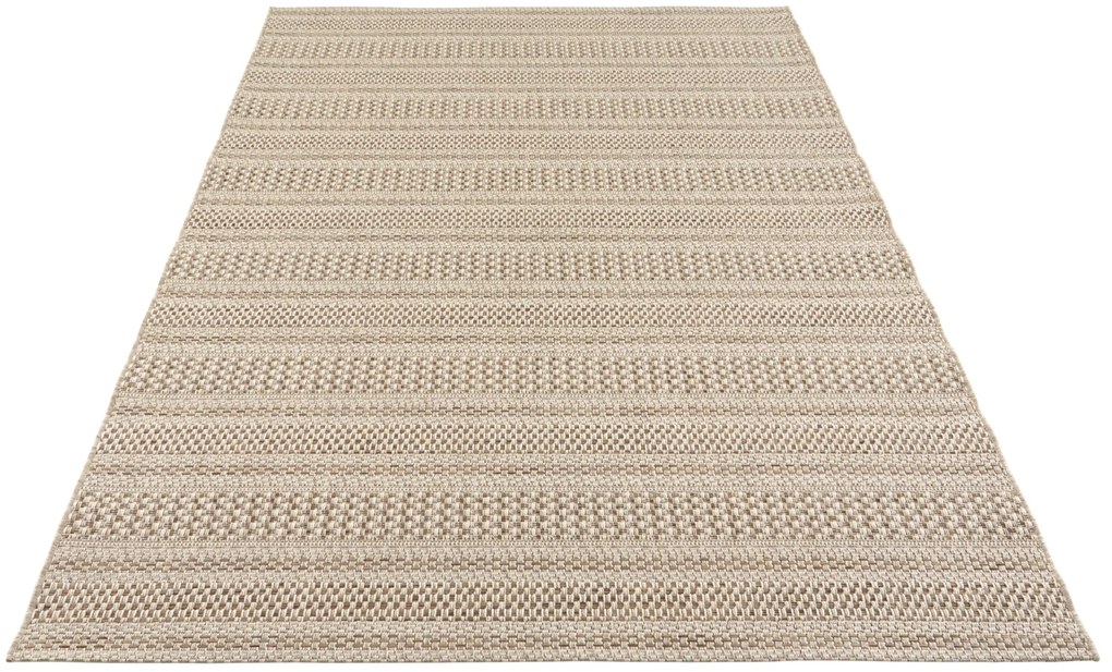 Kusový koberec Brave 103612 Natural Brown z kolekcie Elle – na von aj na doma, 80x150, béžová, chodba / predsieň, ELLE Decoration