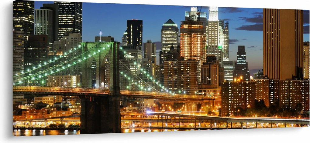 Obraz - Most s New Yorkom (120x50 cm)