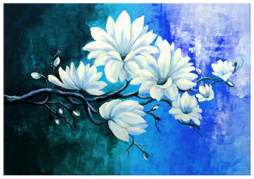 Gario Ručne maľovaný obraz Úžasná magnólia Rozmery: 100 x 70 cm