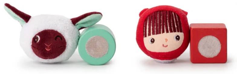 Lilliputiens - ťahací vozík vlk Ľudovít s aktivitami - vkladačka + tvary