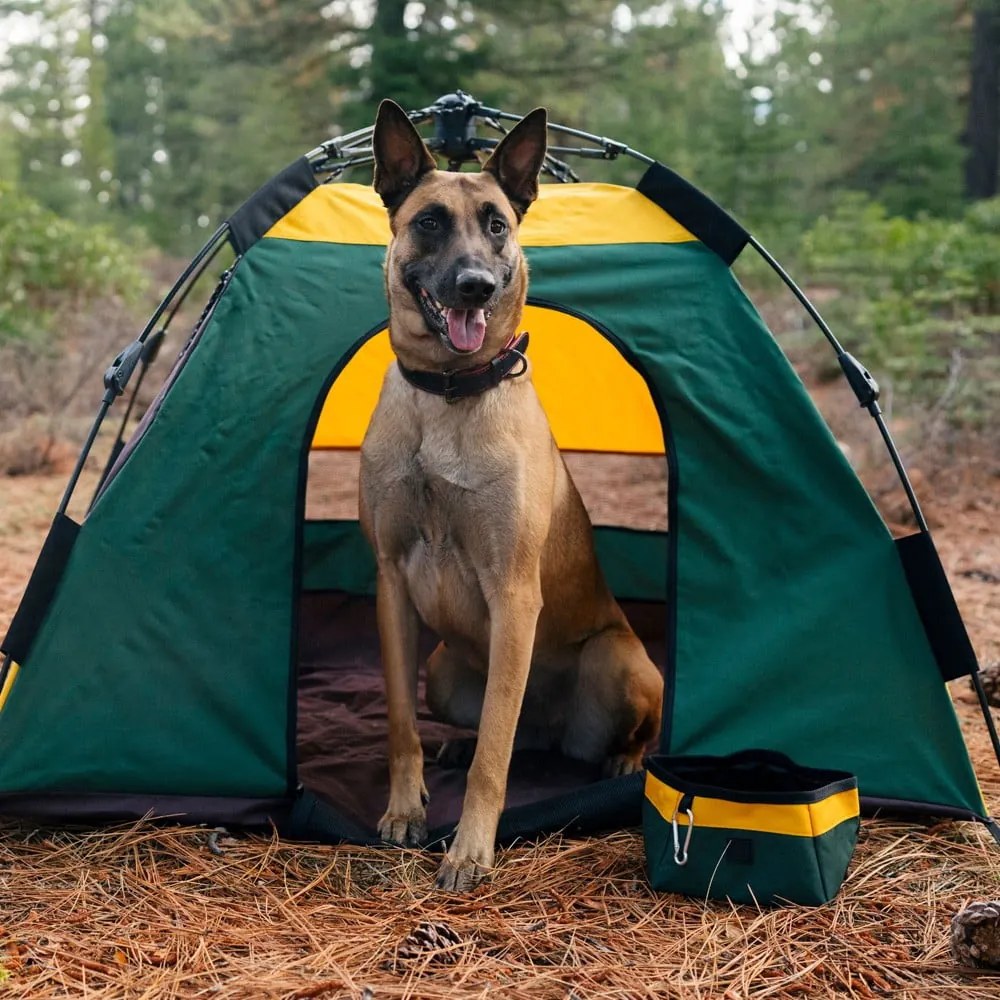 Textilná skladacia cestovná miska ø 18 cm Moss – P.L.A.Y.