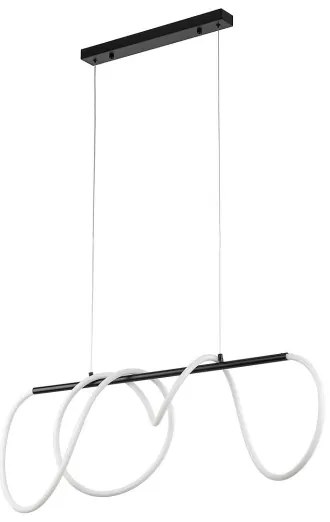 LED luster na lanku FLEXI LED/45W/230V 4000K čierny