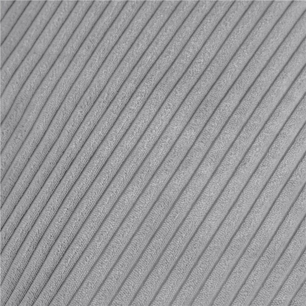 Sedací vak pre deti – sivý, prémiový manšestr