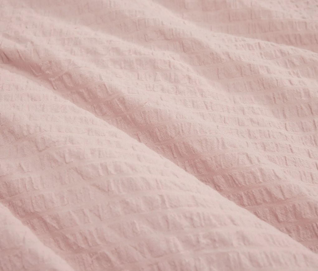 Krepová posteľná bielizeň, ružová, štandardná veľkosť