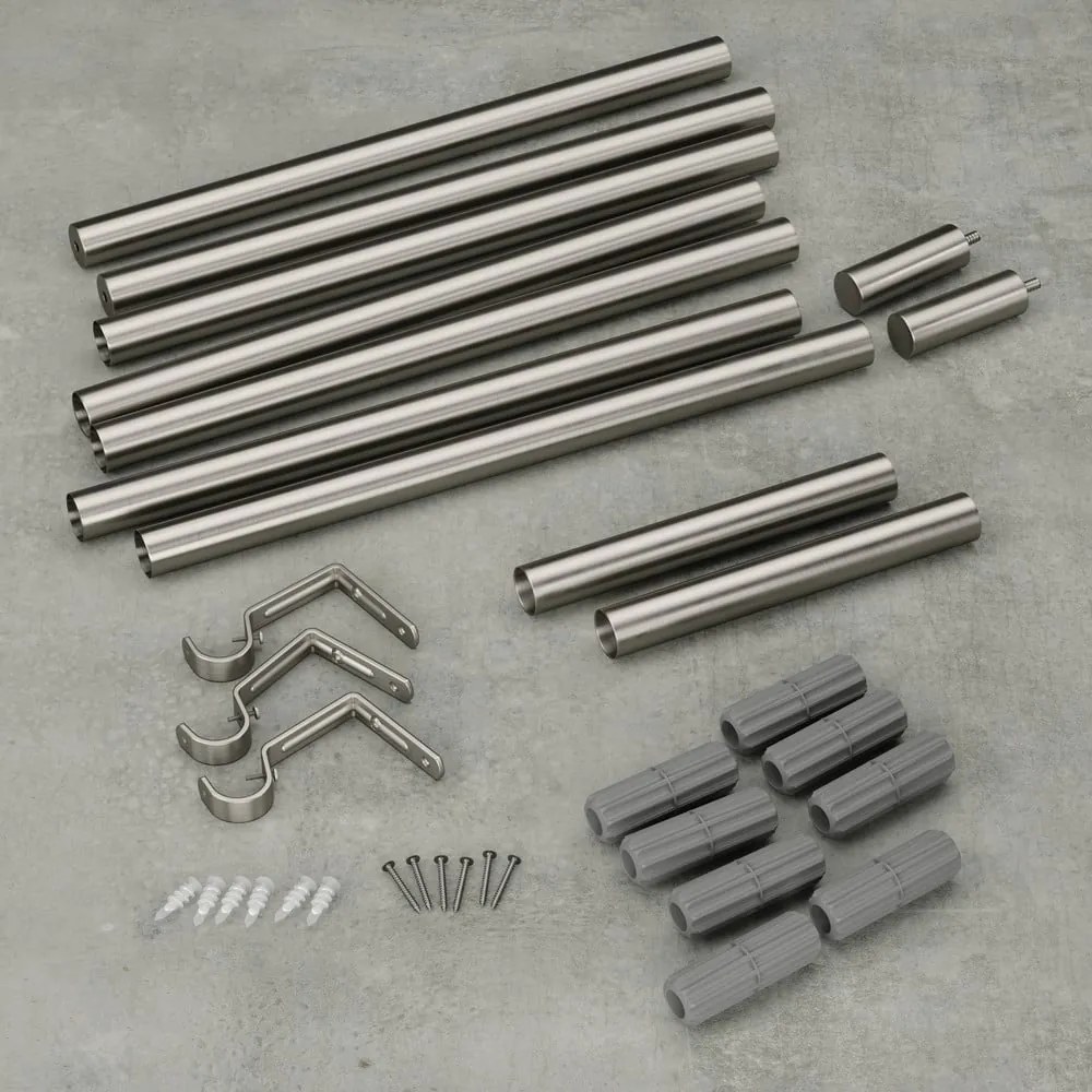 Oceľová roztiahnuteľná garniža 163 - 325 cm Zen – Umbra