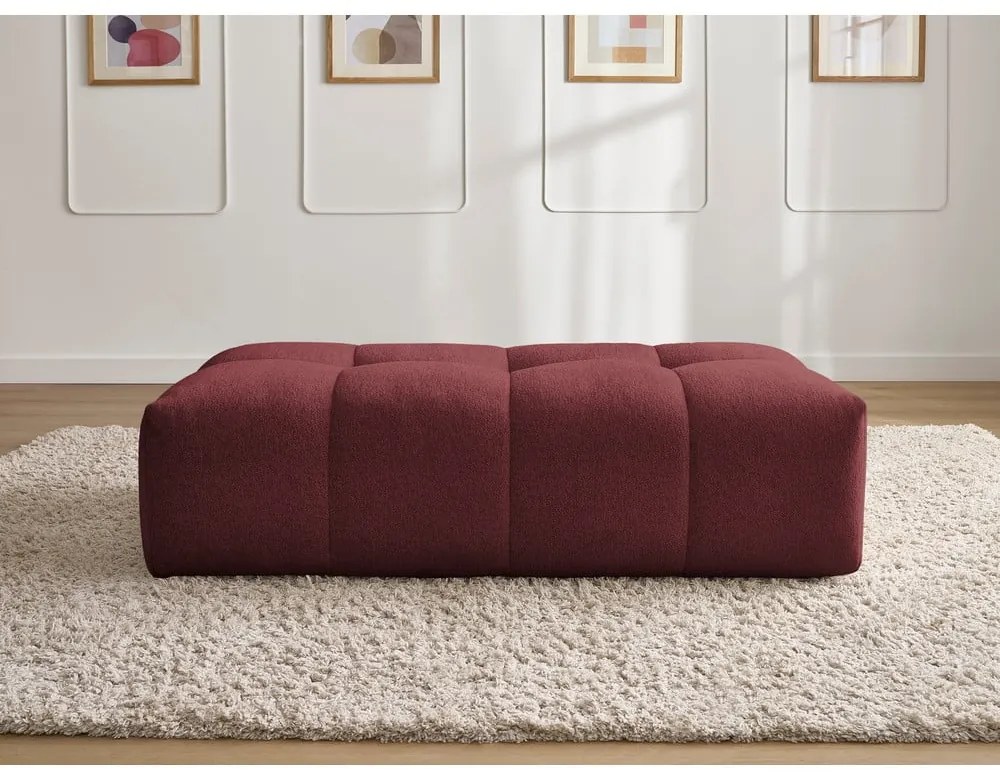 Vínovočervená ženilková podnožka Everest – Bobochic Paris