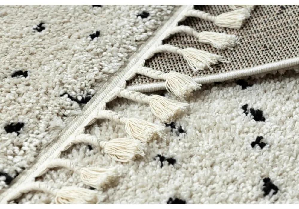 Kusový koberec Shaggy Syla krémový 240x330cm
