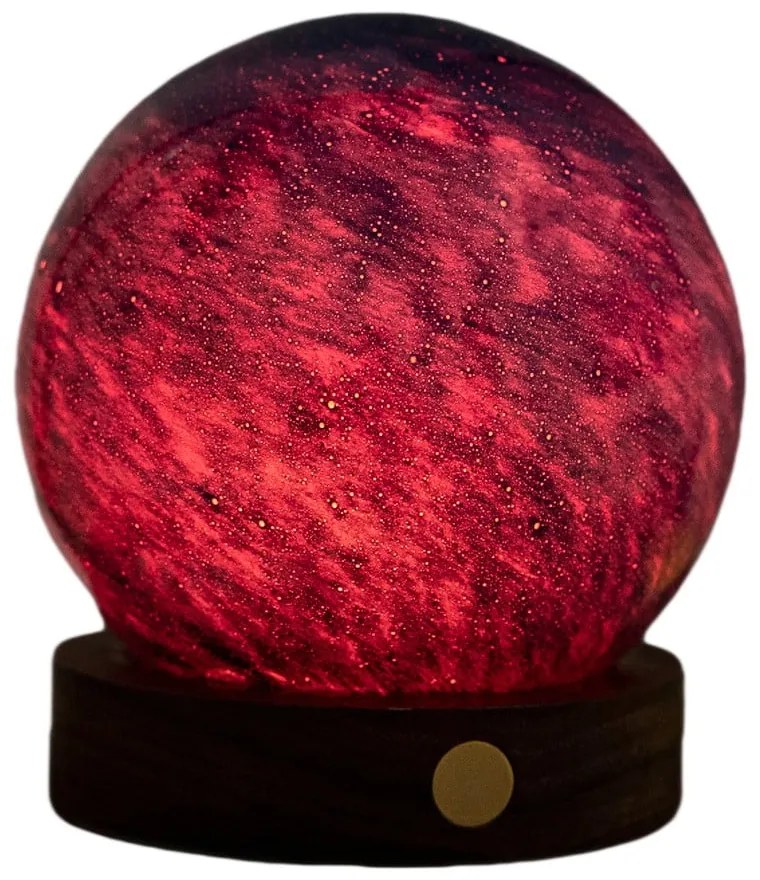 Tmavo prírodná svetelná dekorácia na USB ø 8 cm Galaxy Breeze – Gingko