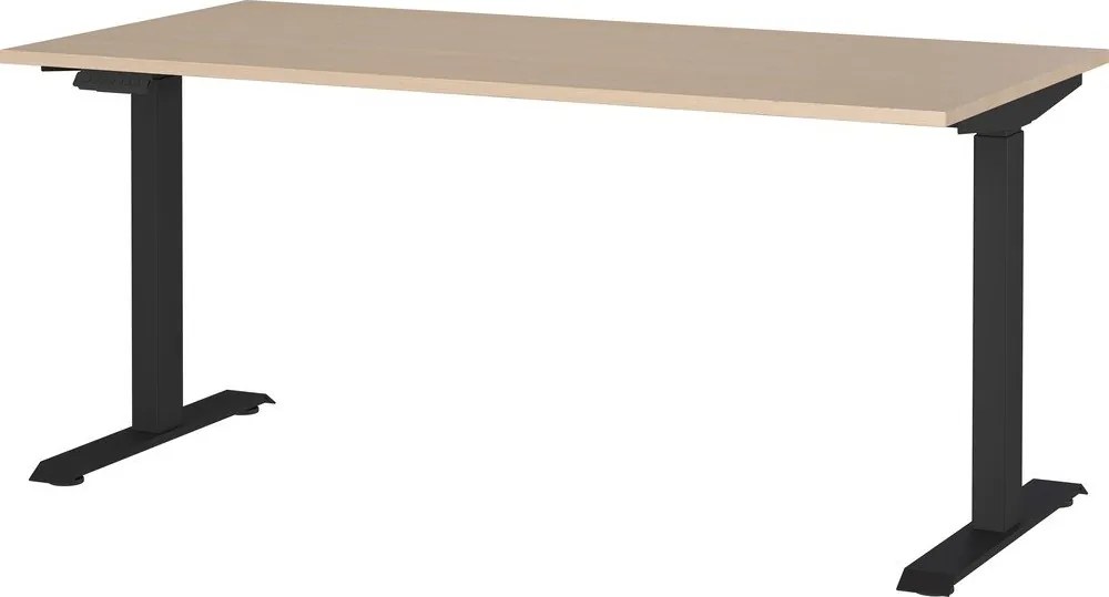 Pracovný stôl s elektricky nastaviteľnou výškou v dekore duba 80x160 cm – Germania