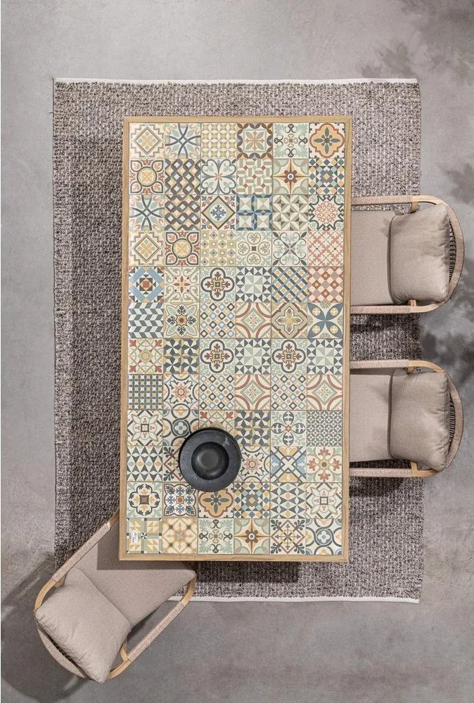 Kovová záhradná stolička v prírodnej farbe Kalimera – Bizzotto