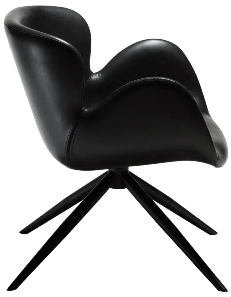 GAIA ČALÚNENÉ LOUNGE KRESLO brown/black
