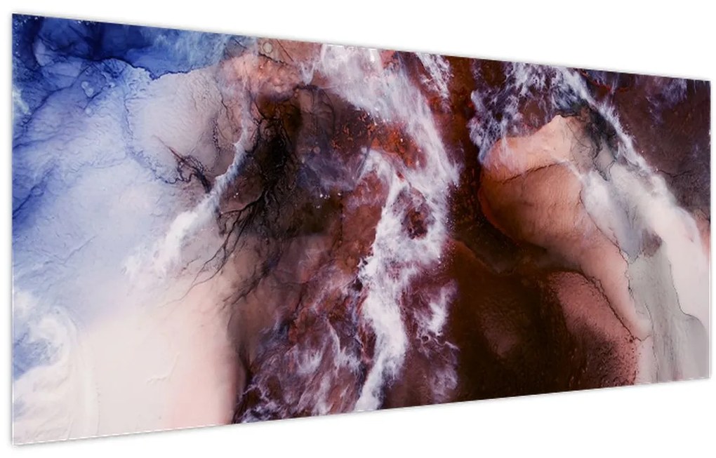 Obraz - Fialový mramor N⁰3 (120x50 cm)