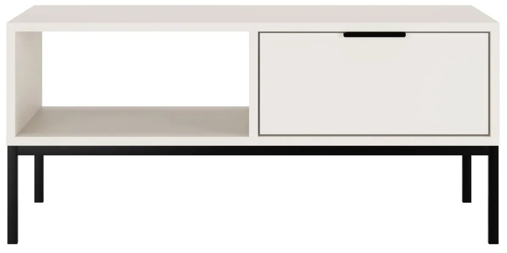 Konferenční stolek Austin 100 cm černý/bílý