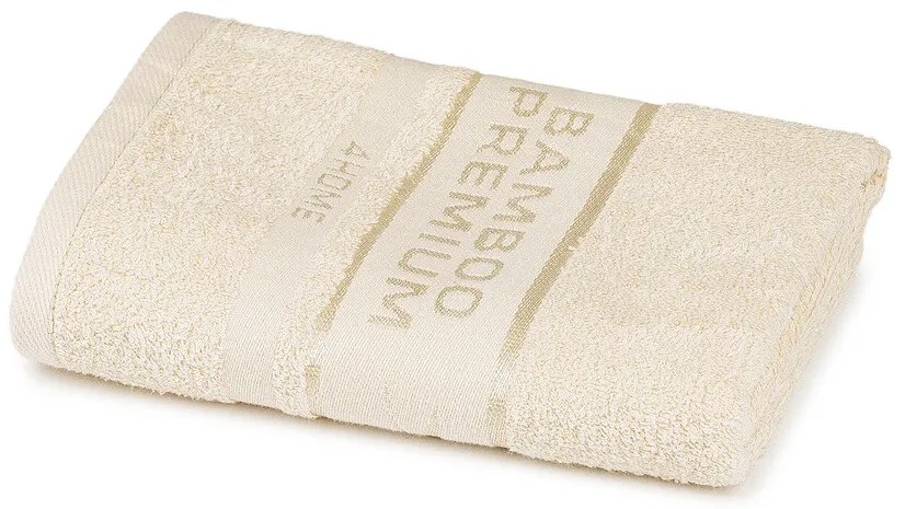 4Home Uterák Bamboo Premium krémová, 50 x 100 cm