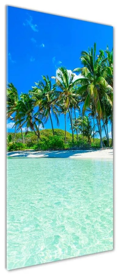 Foto obraz skleněný svislý Tropická pláž pl-osh-50x125-f-99365379