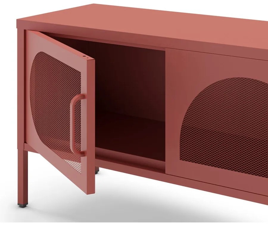 TV stolík v tehlovej farbe 180x50 cm Tayra – Marckeric