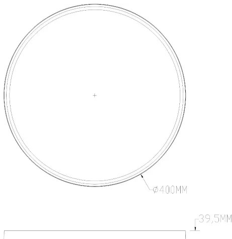Zuma Line MS750400R-BK&GD-LED RGBW stmievateľné ORBITRAL 32W/230V+8W čierna/zlat